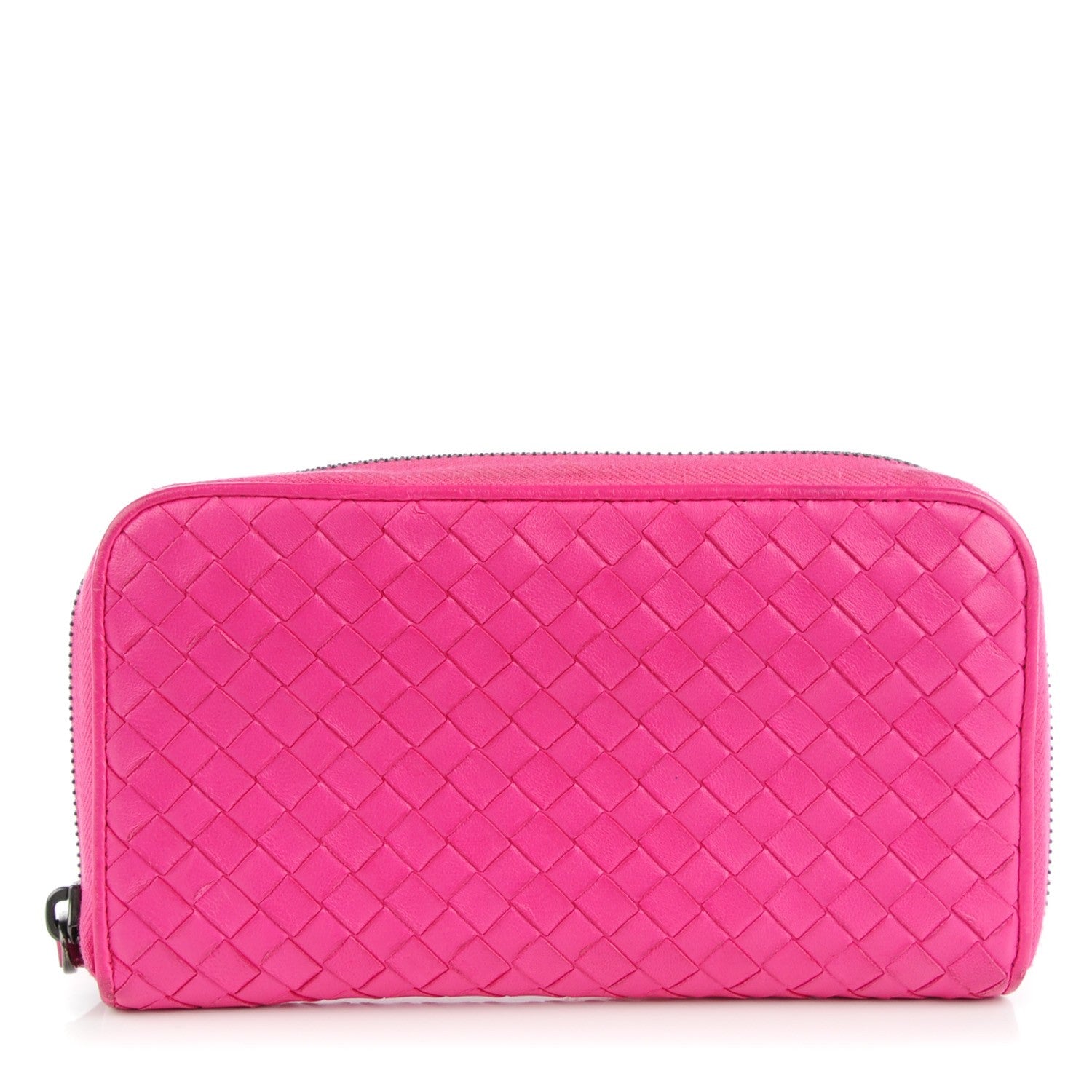 Bottega Veneta Nappa Intrecciato Zip Around Wallet 1 of 10