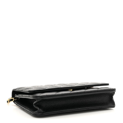 Chanel Caviar Quilted Wallet On Chain WOC Black 4 of 12