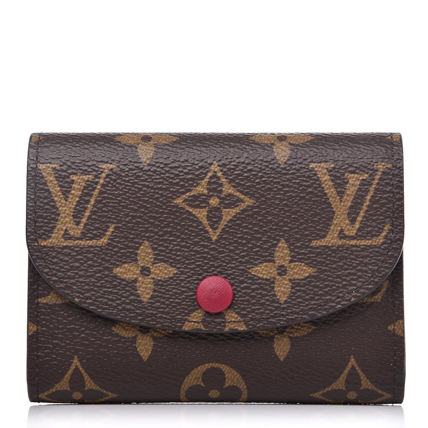 Monogram Rosalie Coin Purse Fuchsia