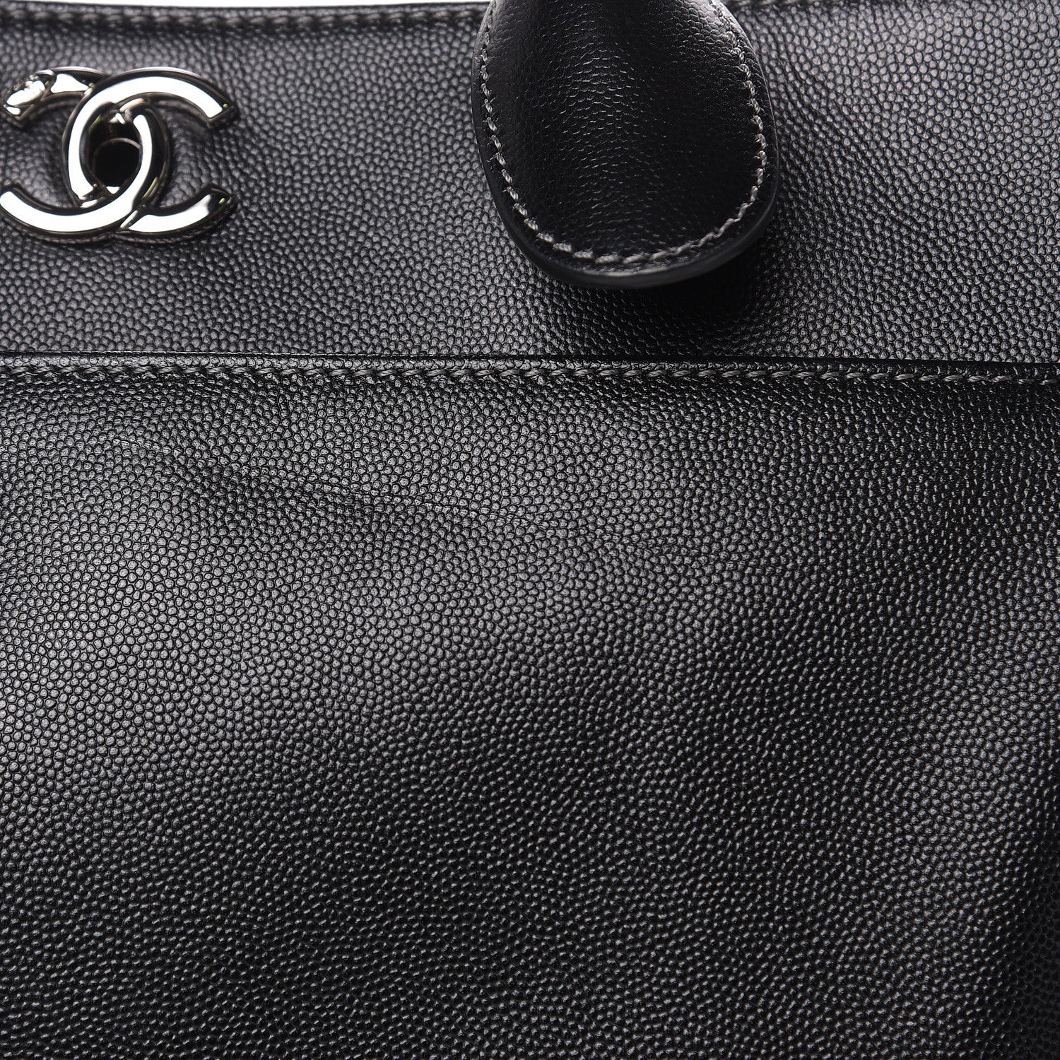 Chanel Caviar Cerf Executive Shopper Tote Black 10 of 16