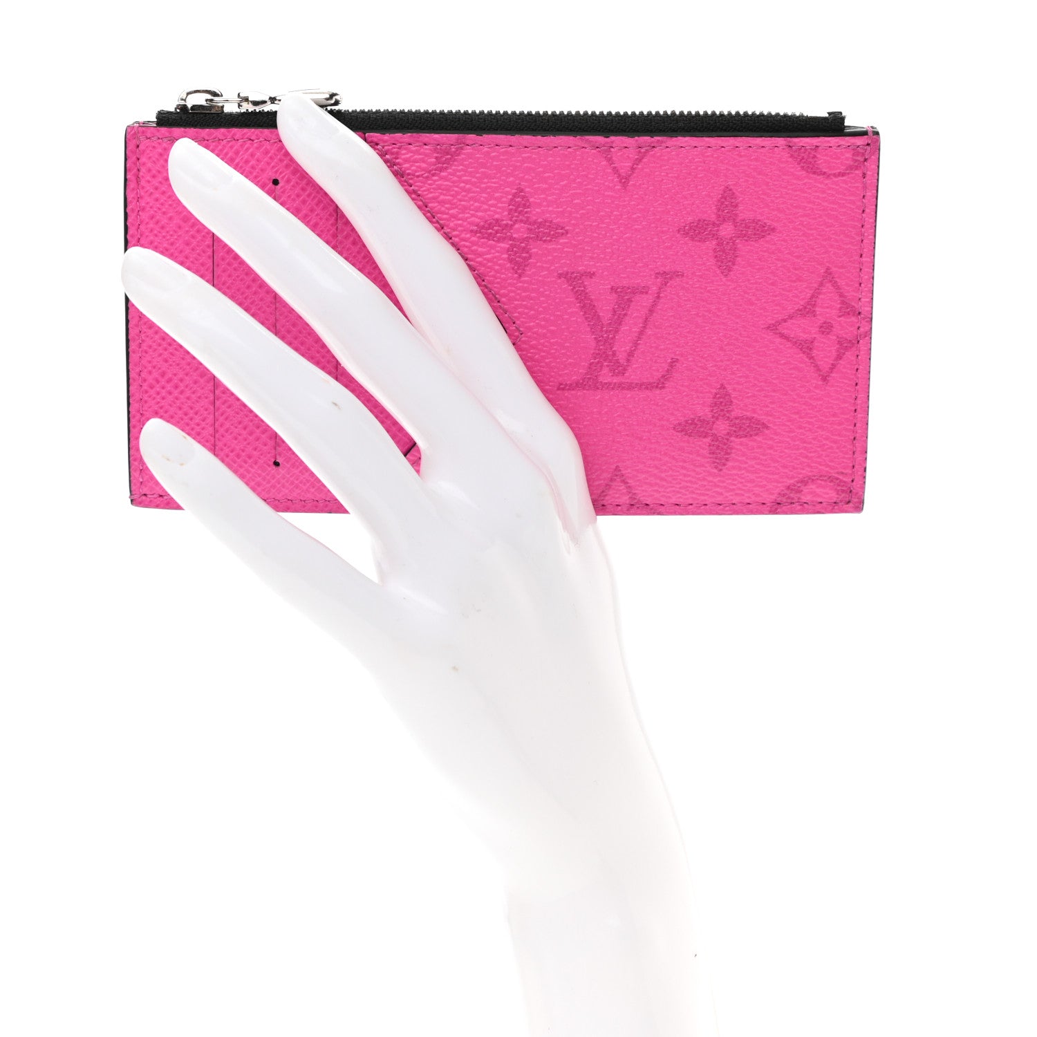Louis Vuitton Taigarama Coin Card Holder Fuchsia 2 of 6