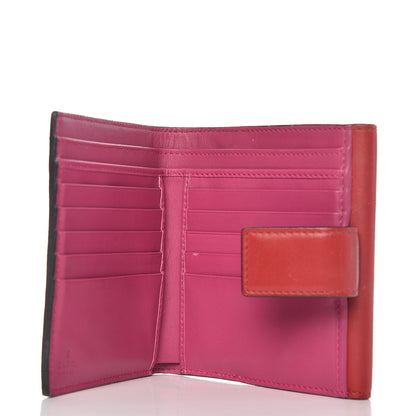 Gucci GG Supreme Monogram Calfskin French Flap Wallet Beige Ebony Hibiscus Red New Rosette 5 of 7