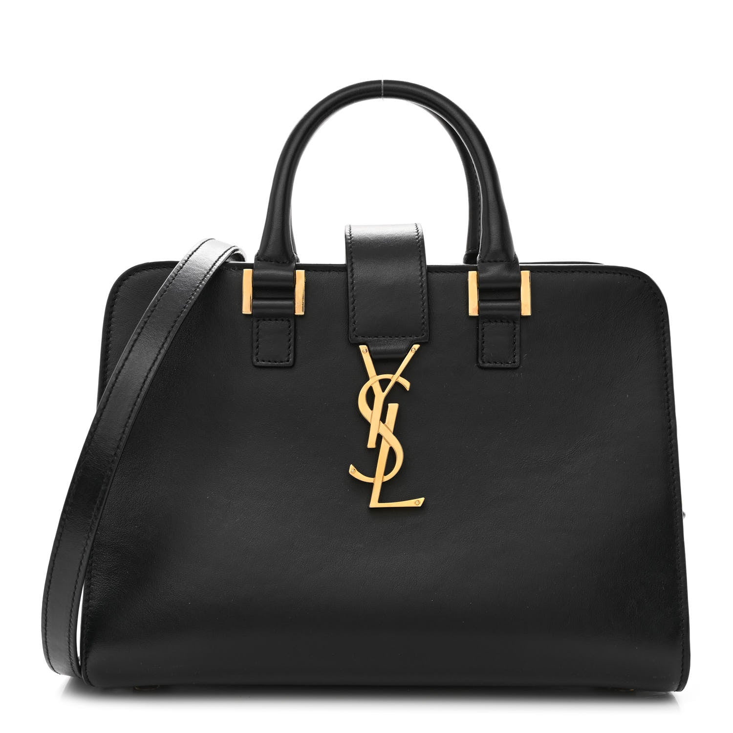 Saint Laurent Calfskin Monogram Baby Cabas Black 1 of 10