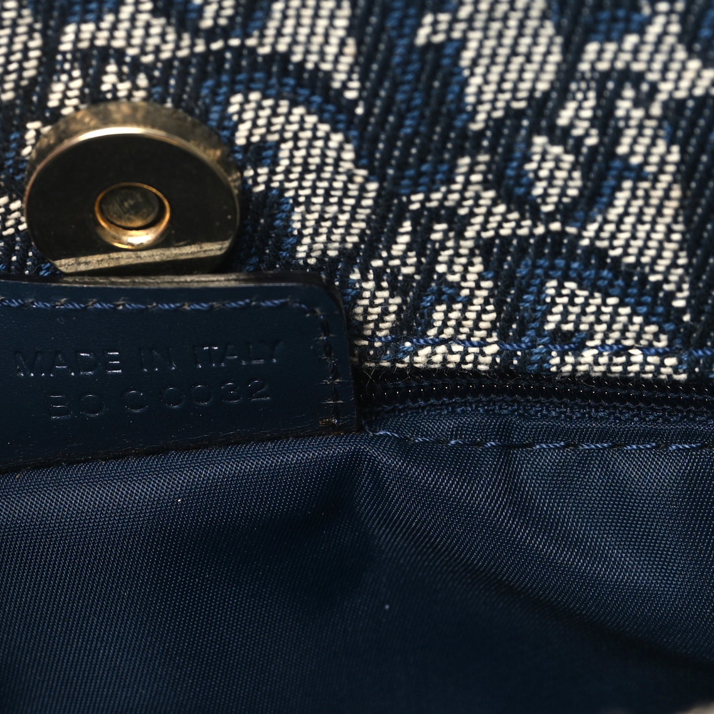 Monogram Tote Blue