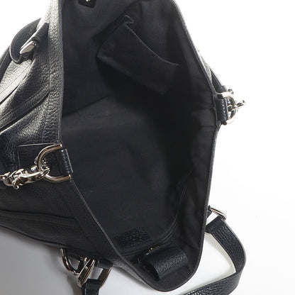 Gucci Leather Medium Convertible Abbey Tote Black 5 of 7
