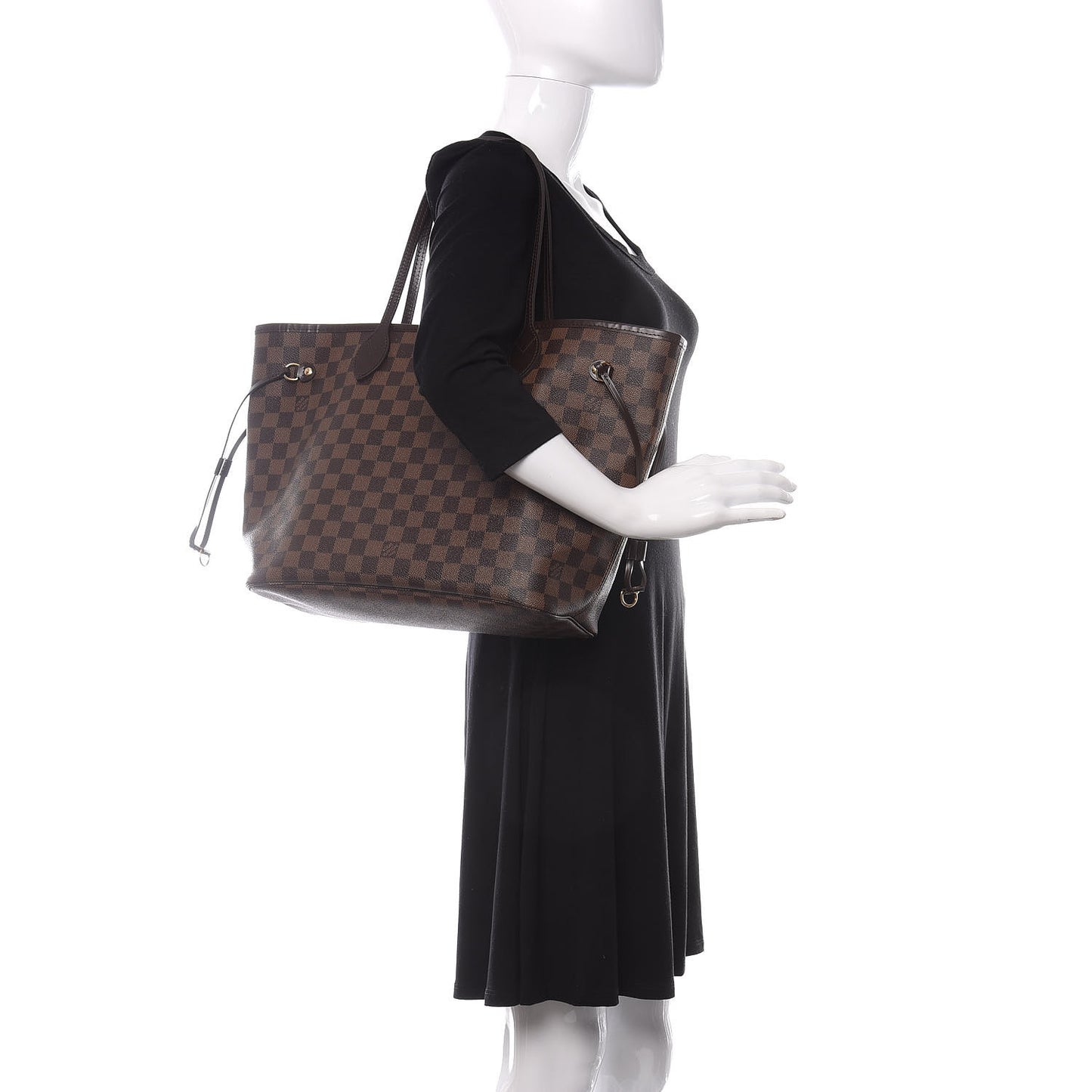 Damier Ebene Neo Neverfull MM Rose Ballerine