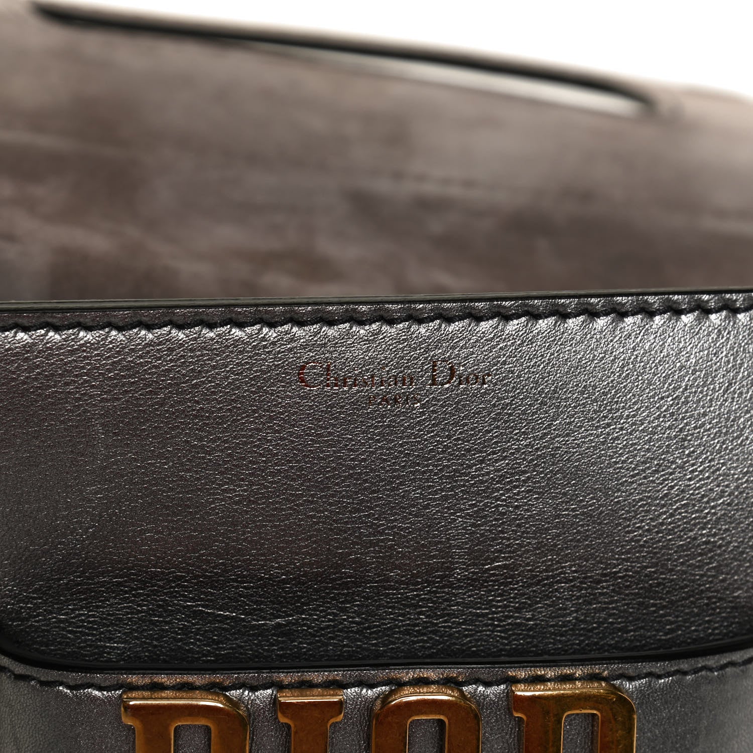 Christian Dior Metallic Smooth Calfskin Dio(r)evolution Flap Clutch Silver 6 of 10
