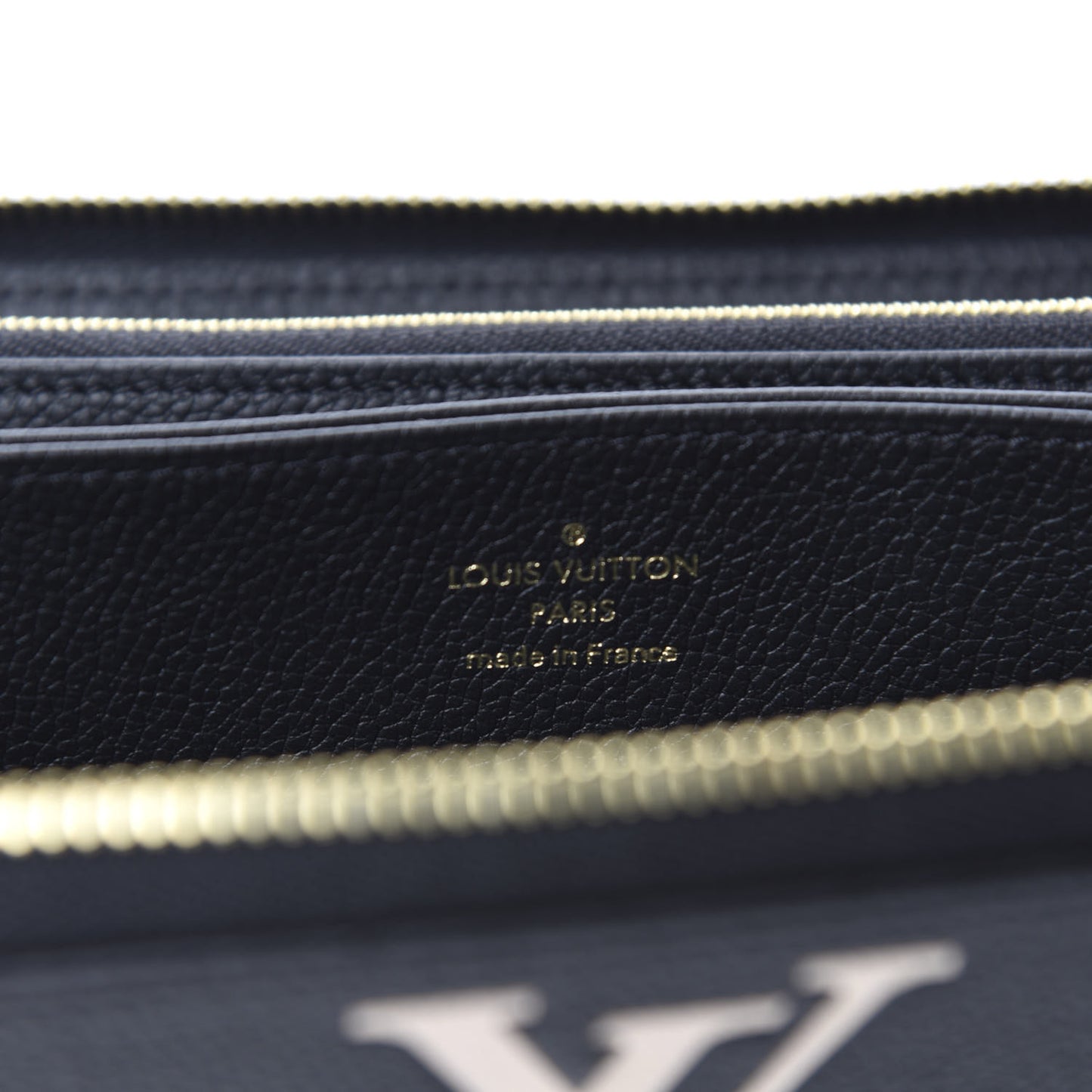 Empreinte Monogram Giant Zippy Wallet Black Beige