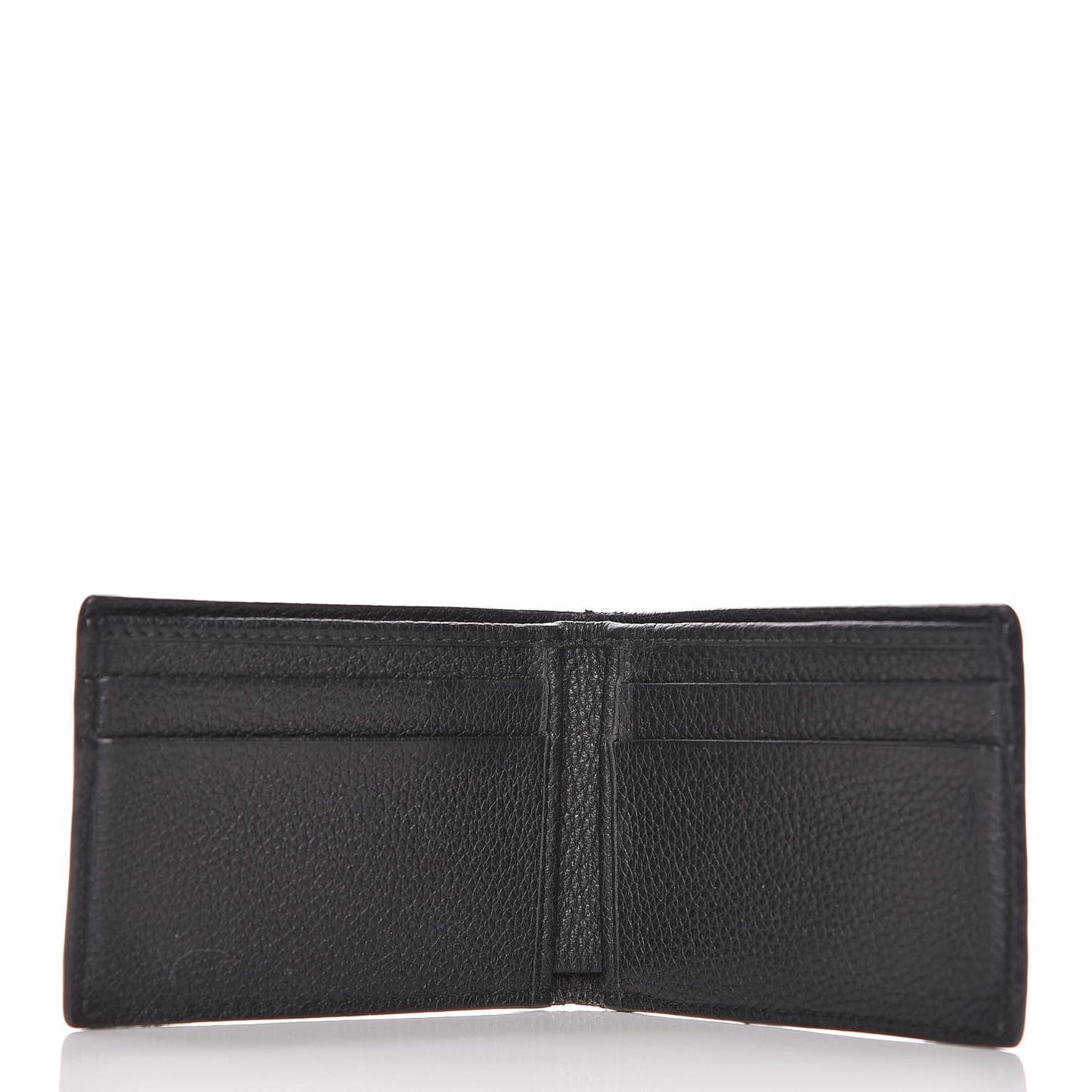 Cripto Calfskin Logo Bi-Fold Short Wallet Black Grege