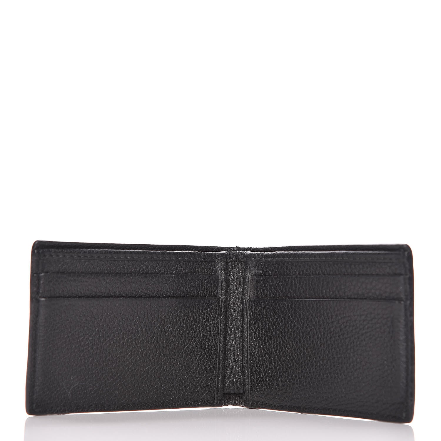 Gucci Cripto Calfskin Logo Bi-Fold Short Wallet Black Grege 5 of 12