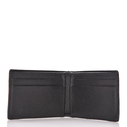 Gucci Cripto Calfskin Logo Bi-Fold Short Wallet Black Grege 5 of 12