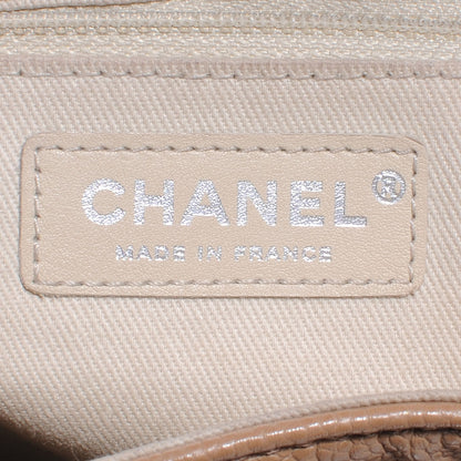 Chanel Caviar Half Moon Large Flap Dark Beige 7 of 8