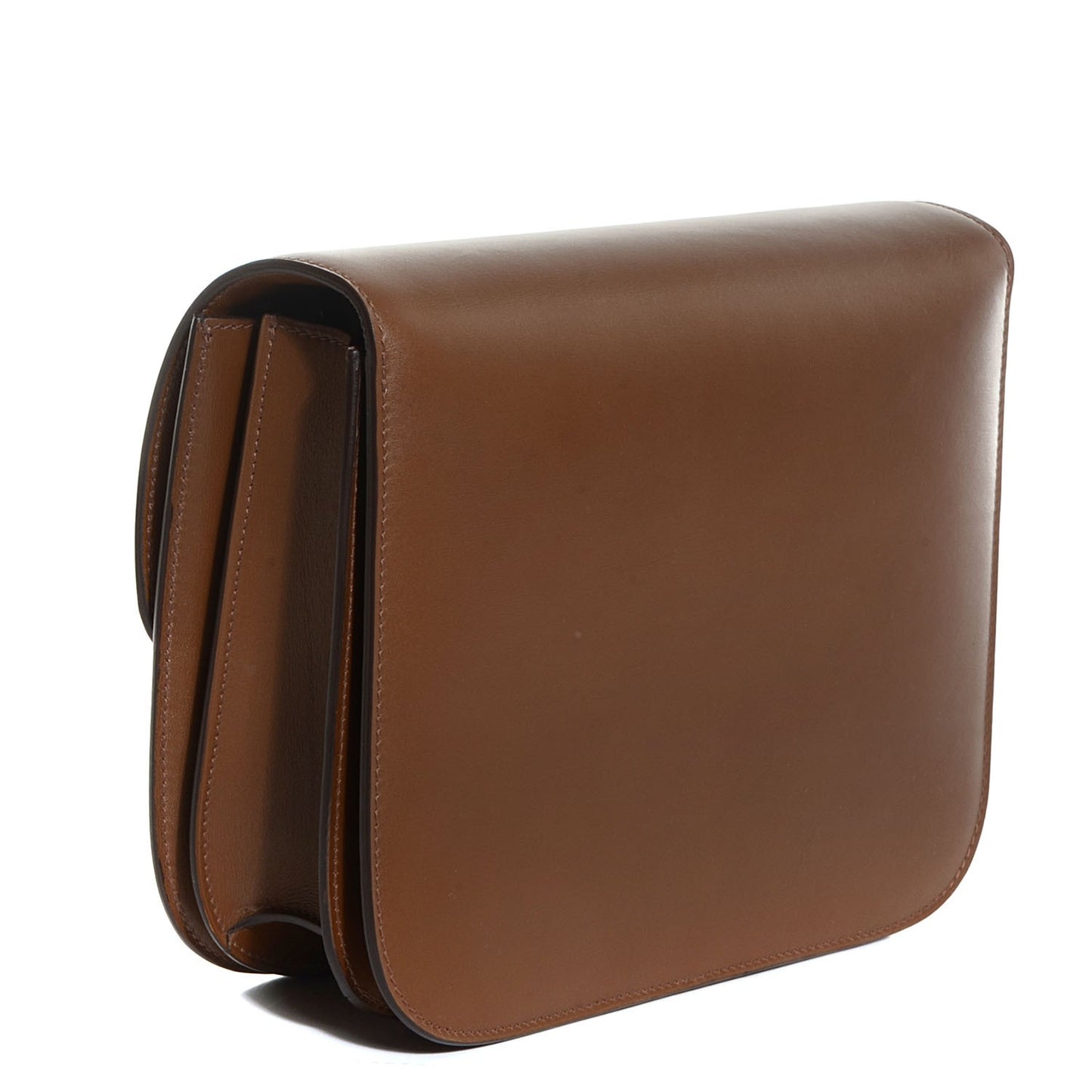 Smooth Calfskin Medium Classic Box Flap Bag Camel