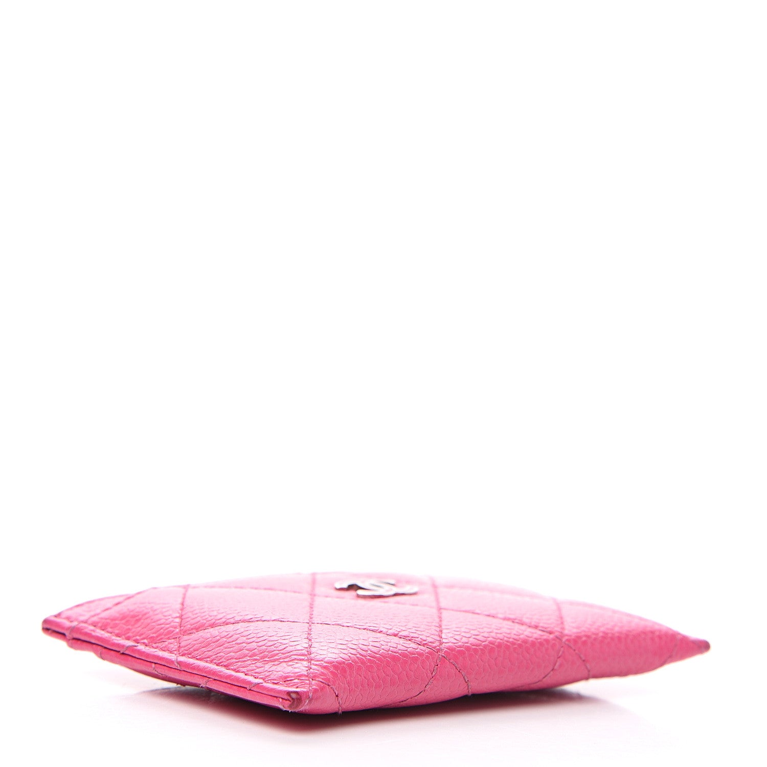 Chanel Caviar Quilted Card Holder Pink 3 of 12