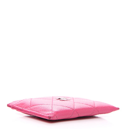 Chanel Caviar Quilted Card Holder Pink 3 of 12