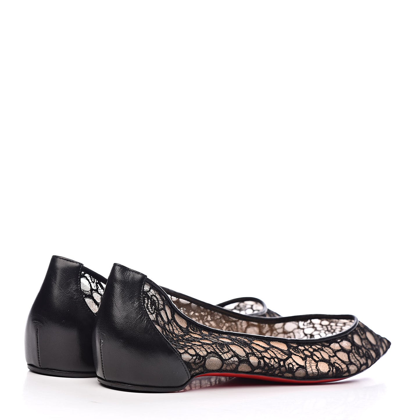 Kid Rete Lace Follies Ballerina Flat 41.5 Black