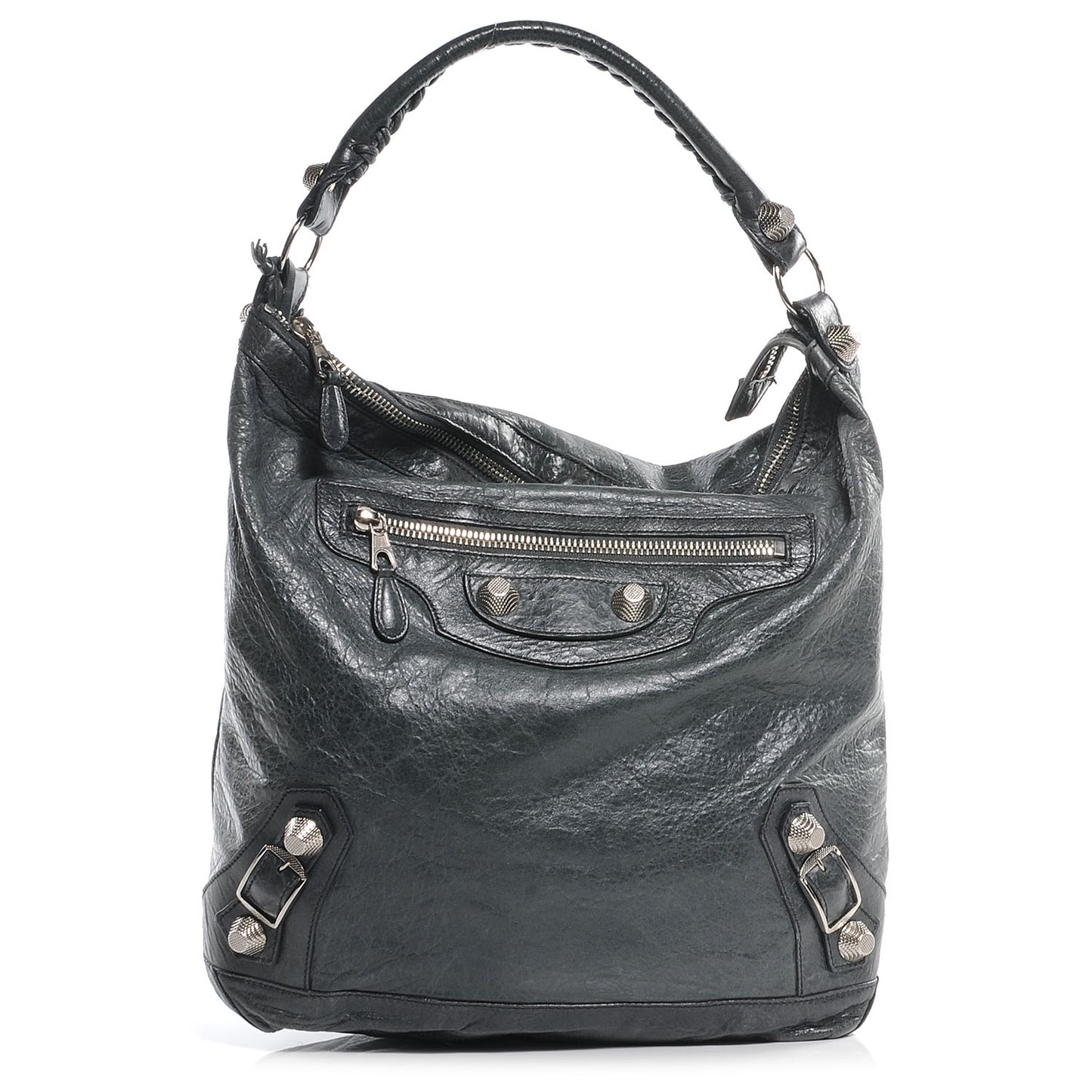 Chevre Giant 21 Silver Hardware Day Hobo Plomb