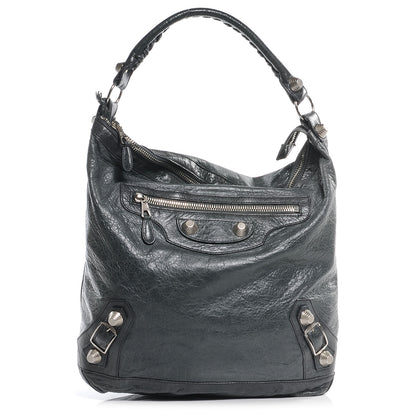 Balenciaga Chevre Giant 21 Silver Hardware Day Hobo Plomb 1 of 7