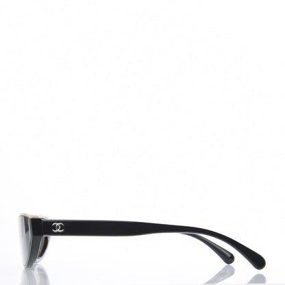Chanel Acetate Oval Sunglasses 5415 Black 3 of 9