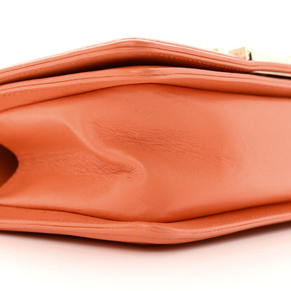 Chanel Lambskin Quilted Small Boy Flap Orange 9 of 24