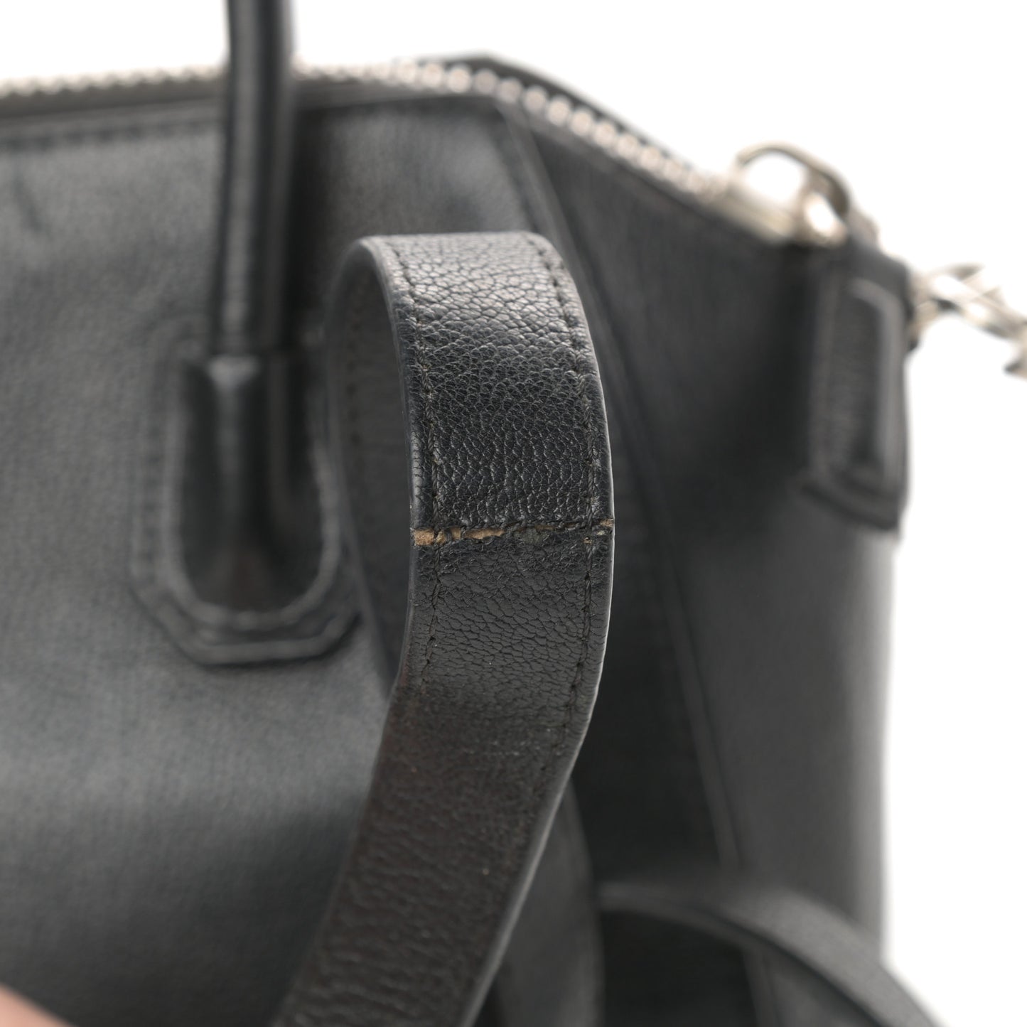 Sugar Goatskin Mini Antigona Black