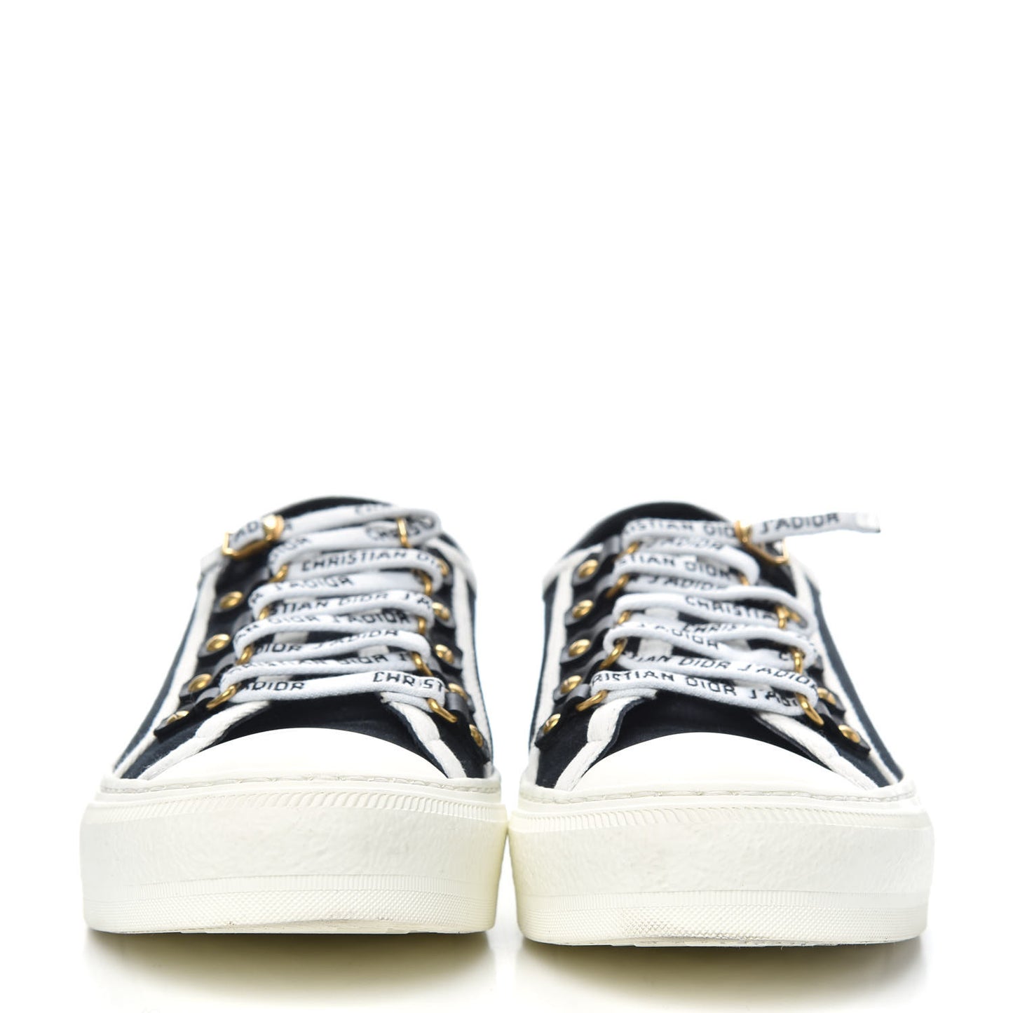 Canvas Walk'N'Dior Low Top Sneakers 38.5 Black