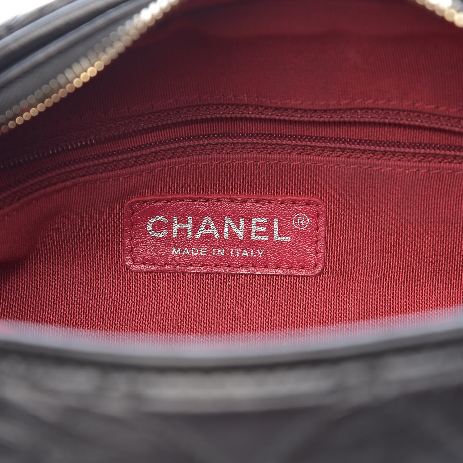 Chanel Aged Calfskin Quilted Medium Gabrielle Hobo Black 6 of 12