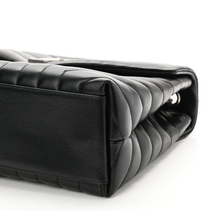 Saint Laurent Calfskin Y Quilted Monogram Medium Loulou Chain Satchel Black 9 of 9