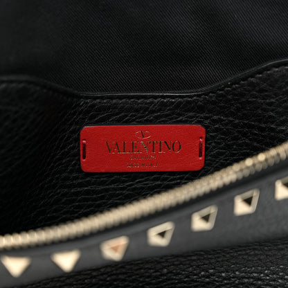 Valentino Garavani Grainy Calfskin Rockstud Belt Bag Black 6 of 11