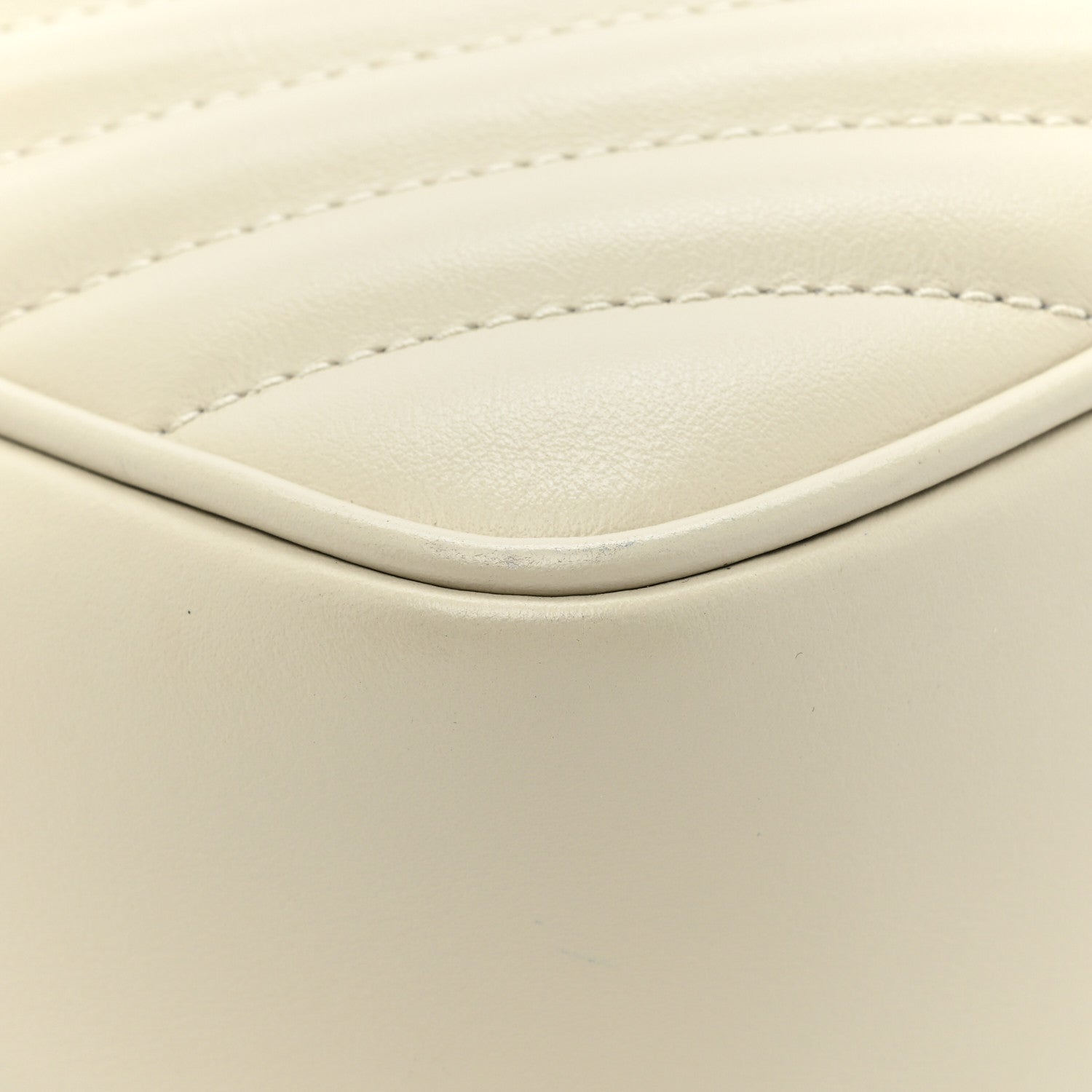 Saint Laurent Calfskin Matelasse Monogram Lou Camera Bag Crema Soft 12 of 15