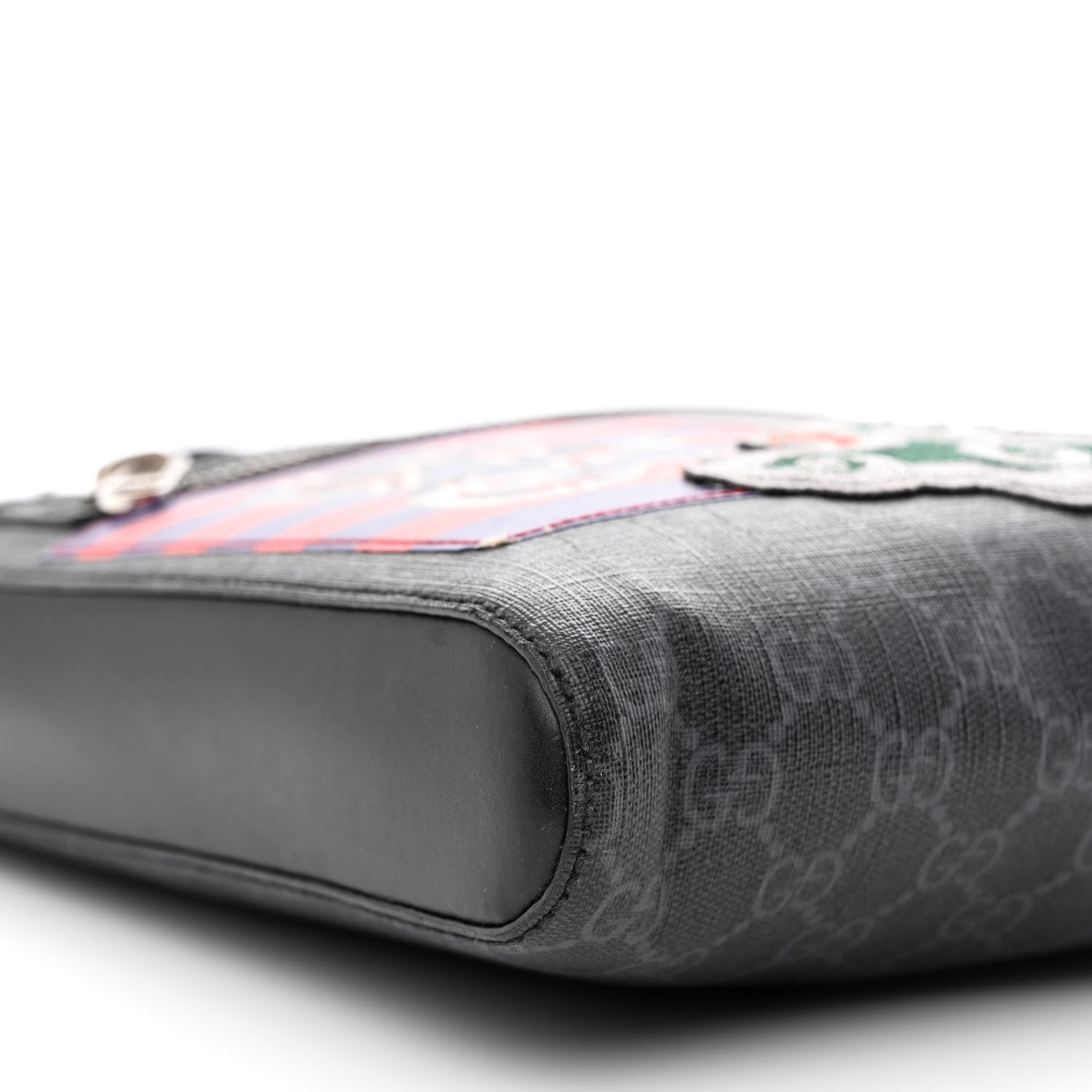 Gucci GG Supreme Monogram Night Courrier Flat Messenger Bag Black Multicolor 9 of 11