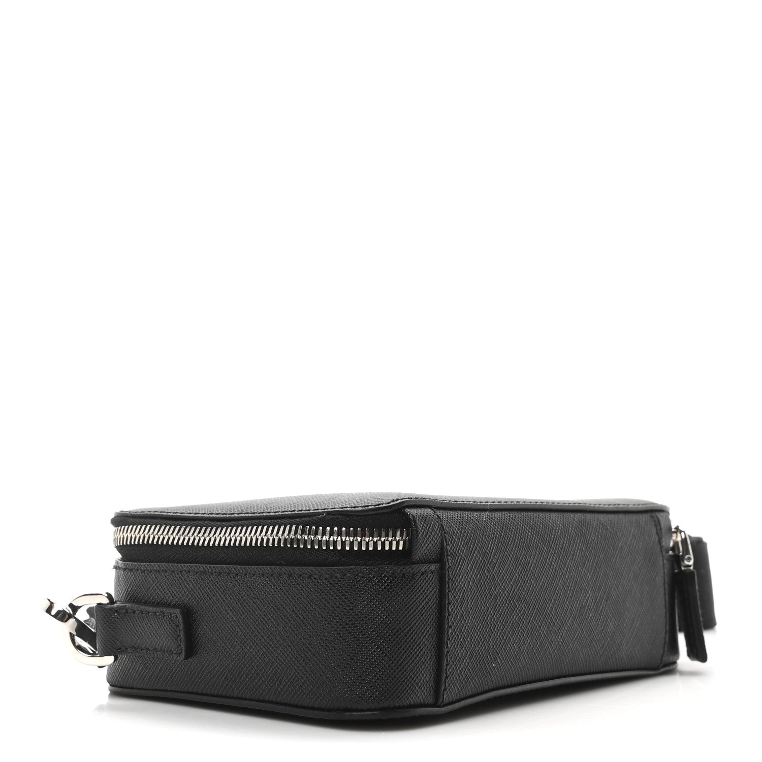 Prada Saffiano Travel Small Brique Crossbody Bag Black 1737952