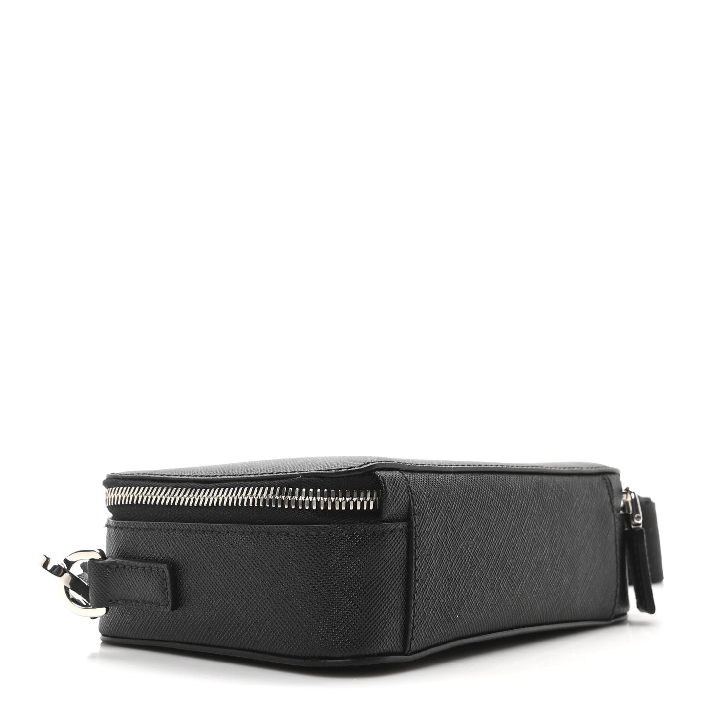 Saffiano Travel Small Brique Crossbody Bag Black