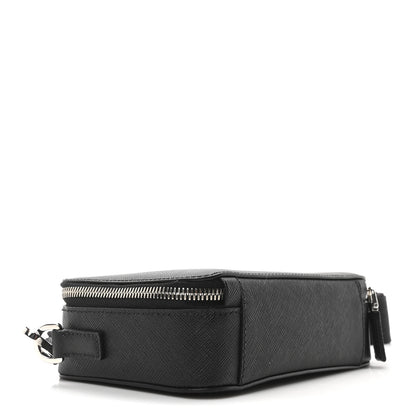 Prada Saffiano Travel Small Brique Crossbody Bag Black 4 of 9