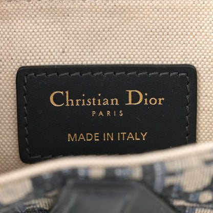 Christian Dior Oblique Mini Saddle Bag Blue 6 of 10