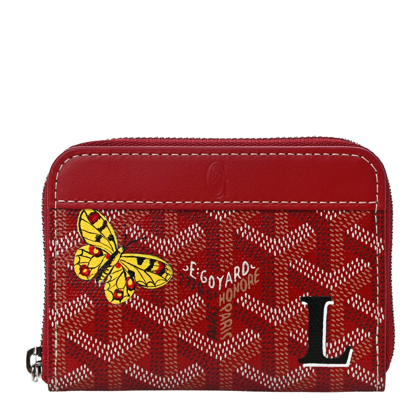 Goyardine Matignon Porte Monnaei Wallet Red