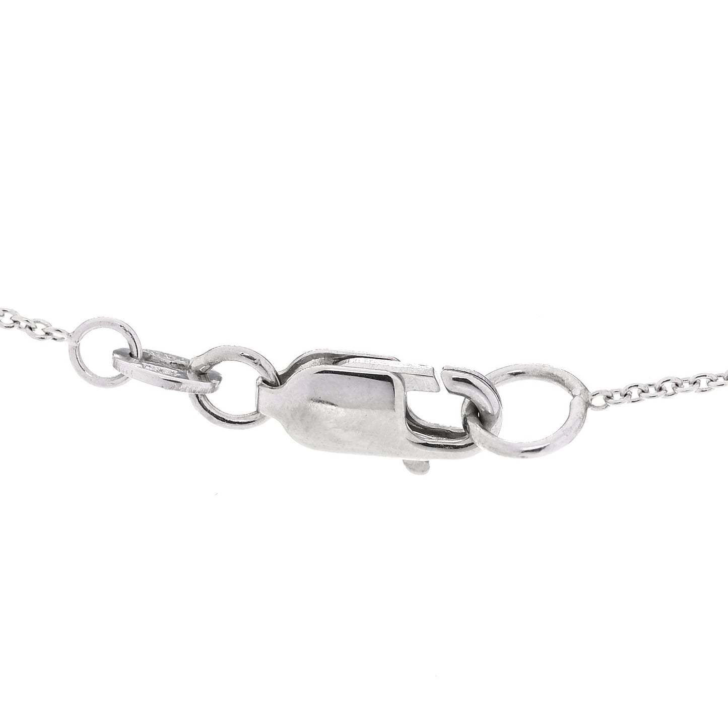 18K White Gold Diamond Tiny Treasures Heart Pendant Necklace