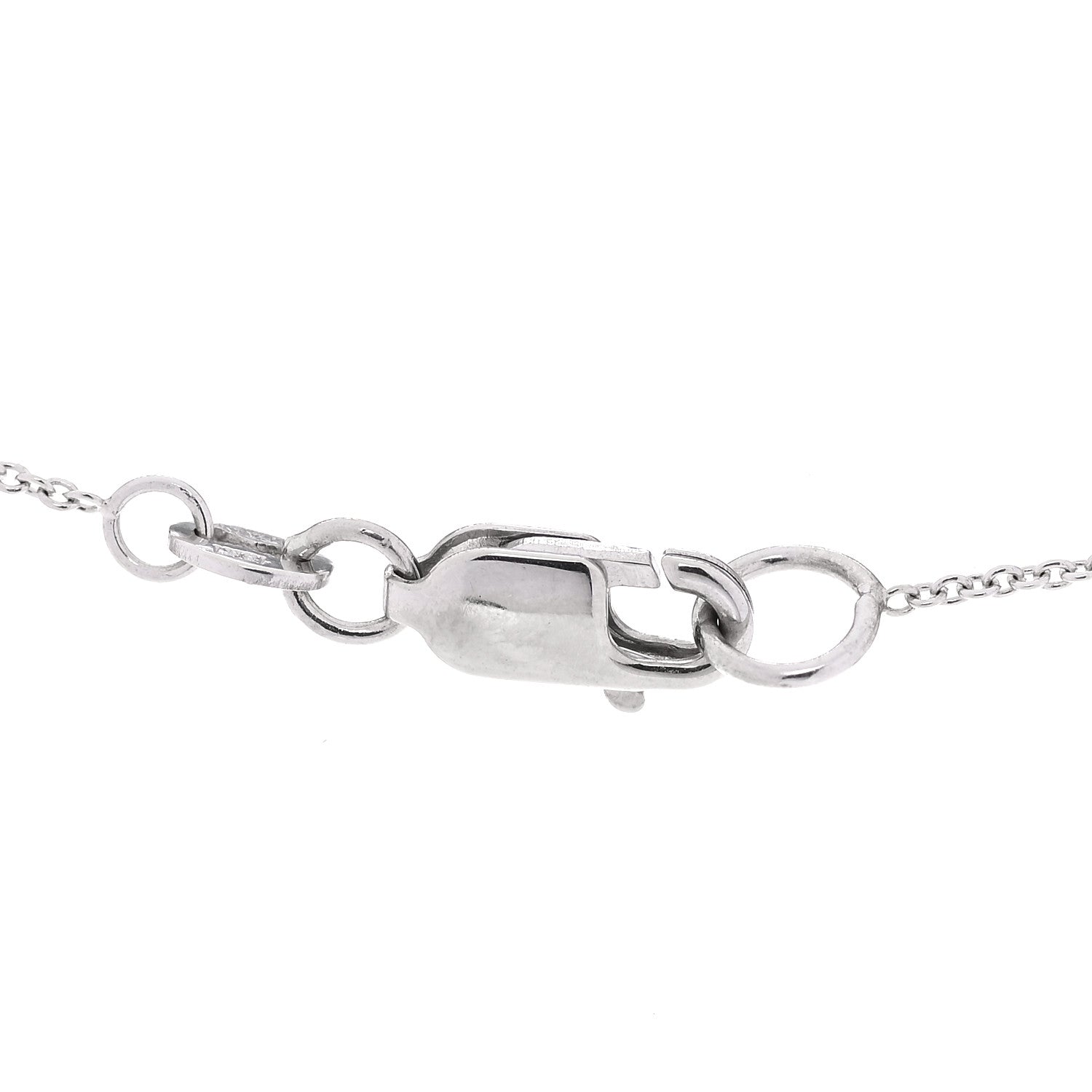 Roberto Coin 18K White Gold Diamond Tiny Treasures Heart Pendant Necklace 4 of 6