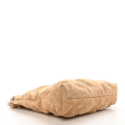 Chanel Suede Quilted Studded Small Chanel 22 Beige 5 of 13