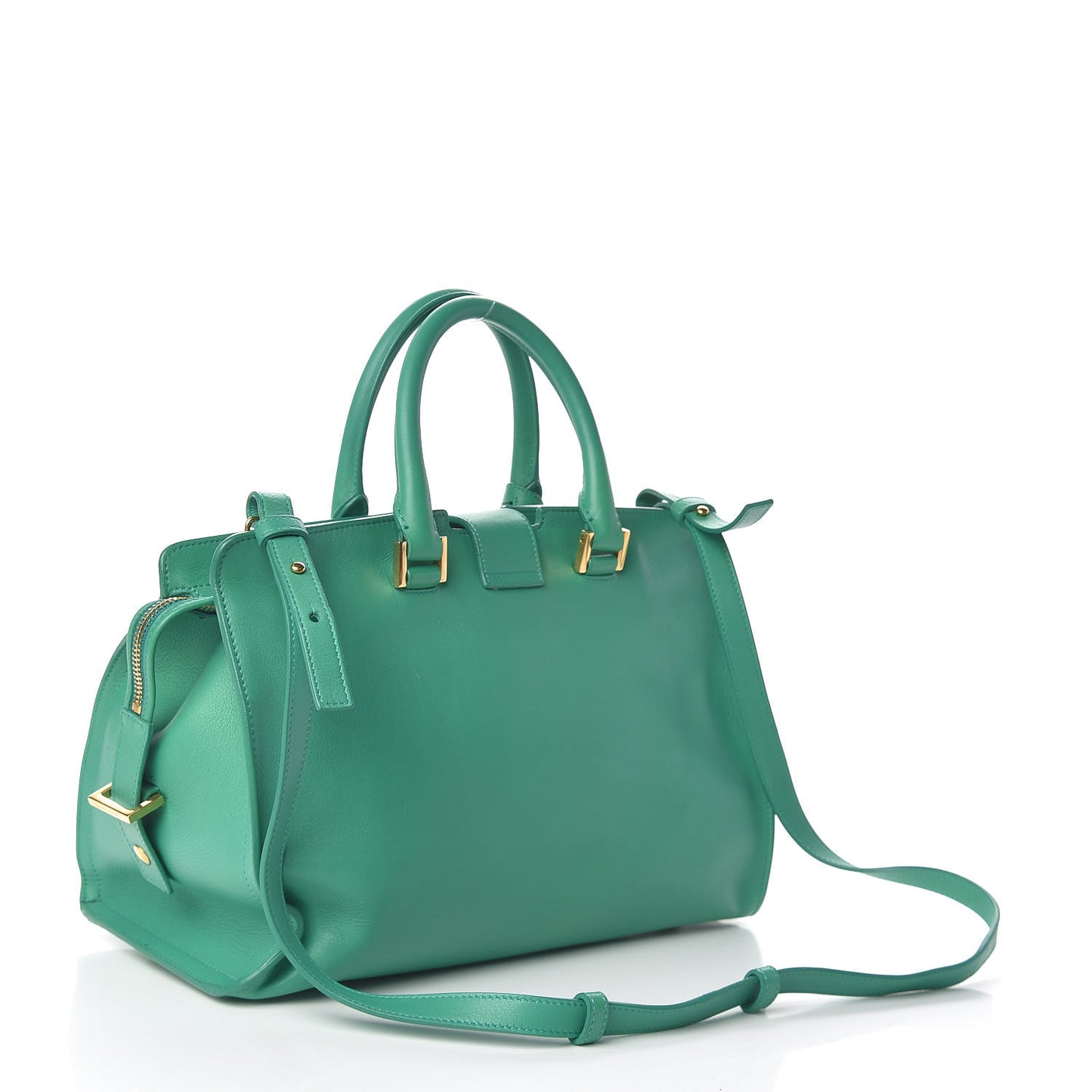 Calfskin Small Classic Y Cabas Green