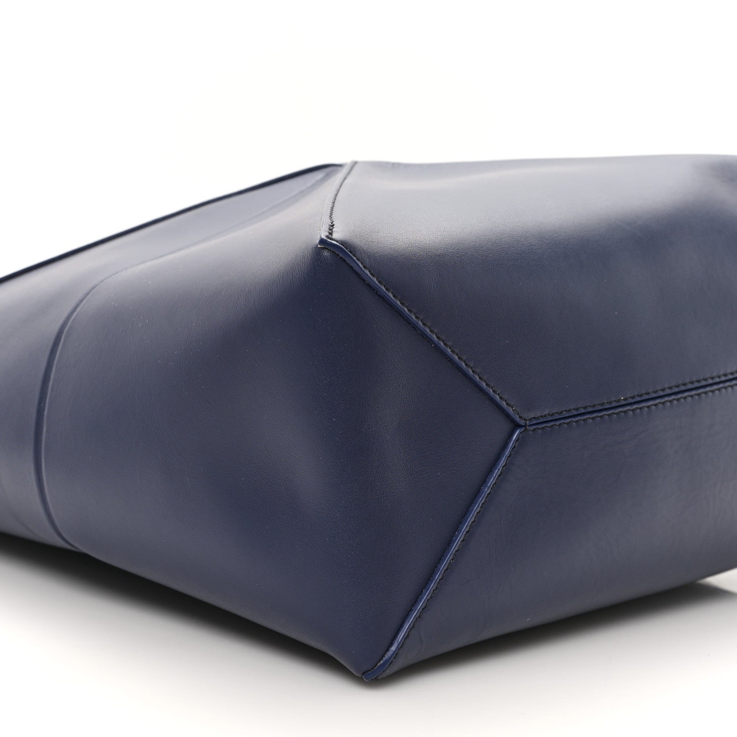 Loewe Shiny Calfskin Medium Puzzle Fold Tote Marine 8 of 10