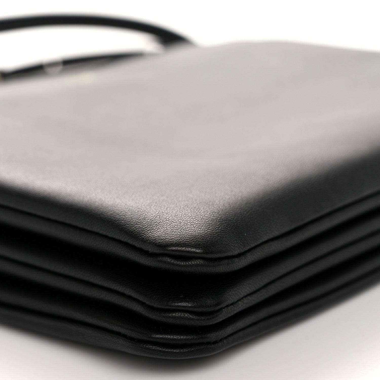 Celine Lambskin Large Trio Crossbody Bag Black 10 of 12