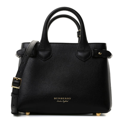 Burberry Derby Calfskin House Check Baby Banner Tote Black 1 of 11