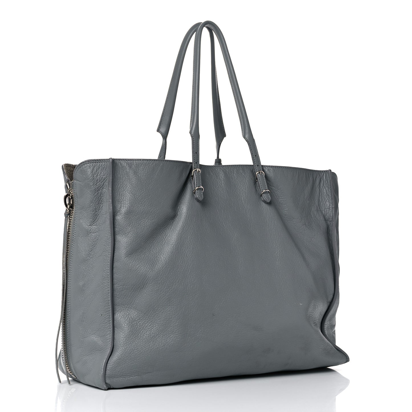 Veau Papier A4 Zip Around Tote Grey