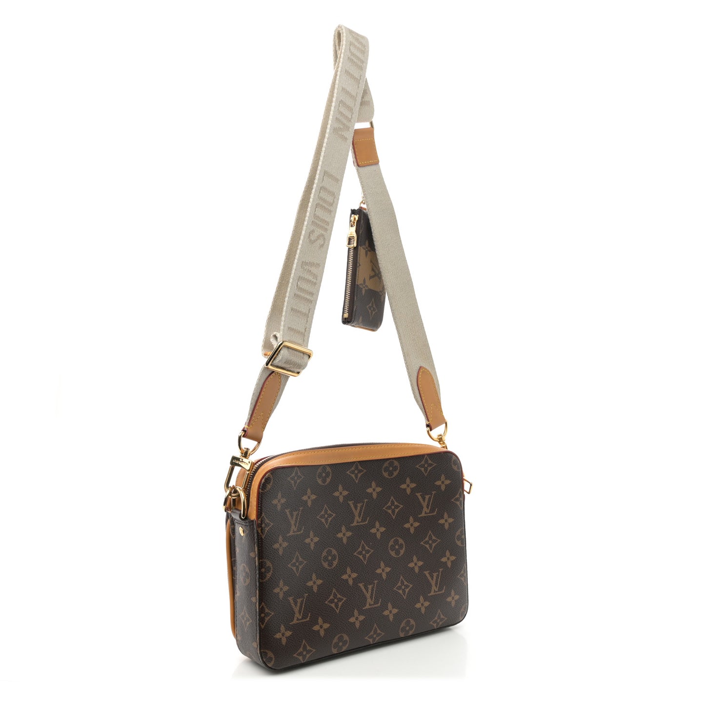 X NIGO Reverse Monogram Stripes Trio Messenger