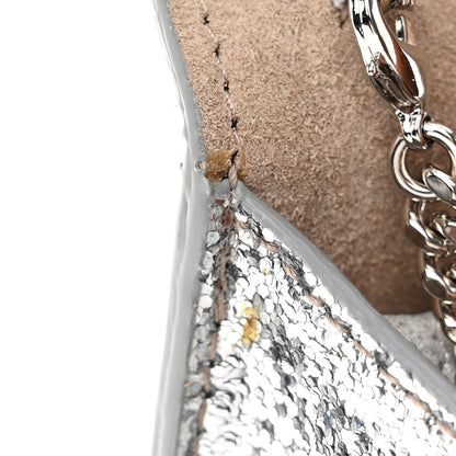 Jimmy Choo Glitter Emmie Clutch Silver 13 of 14