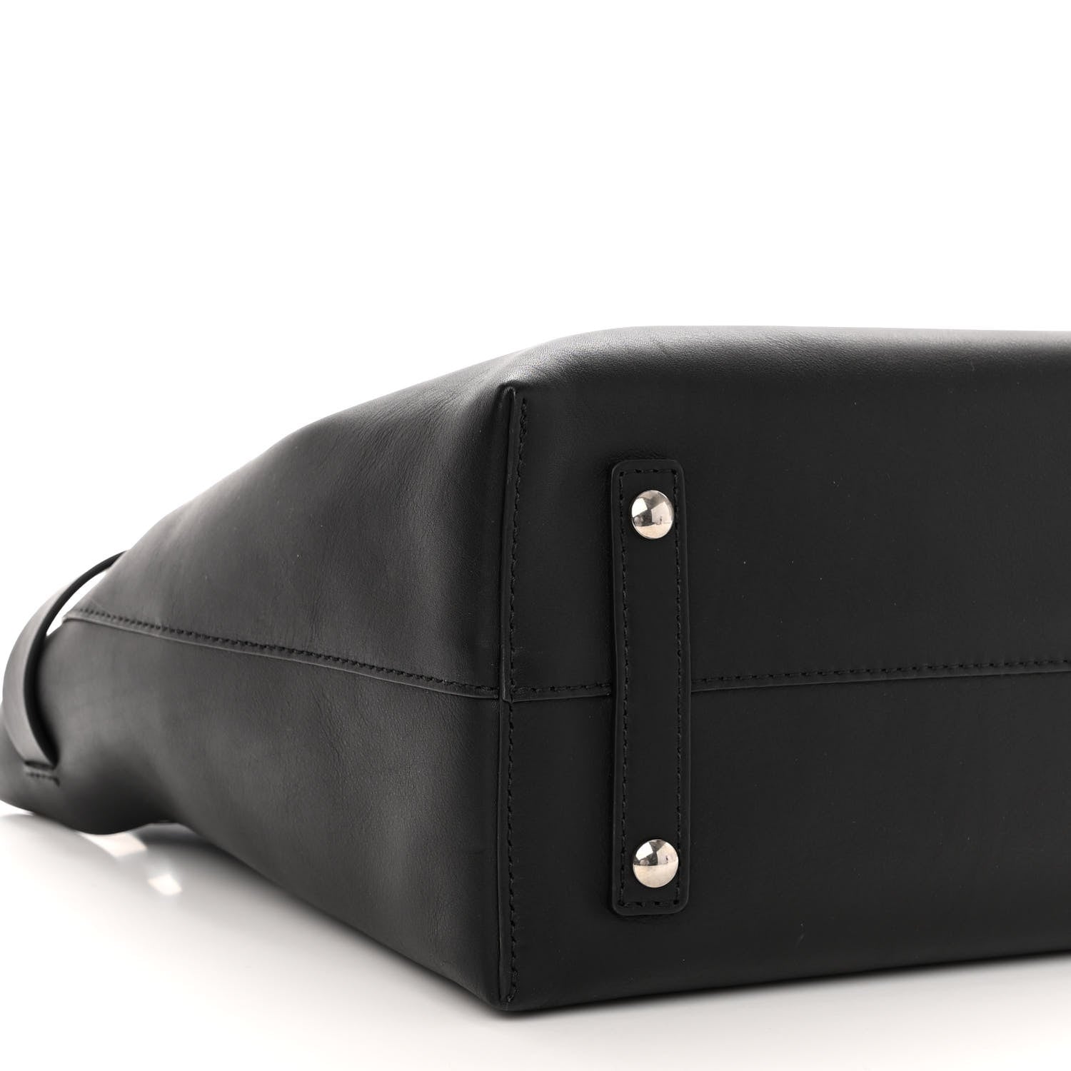 Burberry Calfskin Medium Belt Tote Black 9 of 11