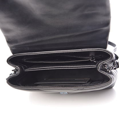 Saint Laurent Calfskin Y Quilted Monogram Toy Loulou Crossbody Bag Black 5 of 12