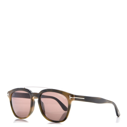 Tom Ford Holt Sunglasses TF516 Havana Green 1 of 8