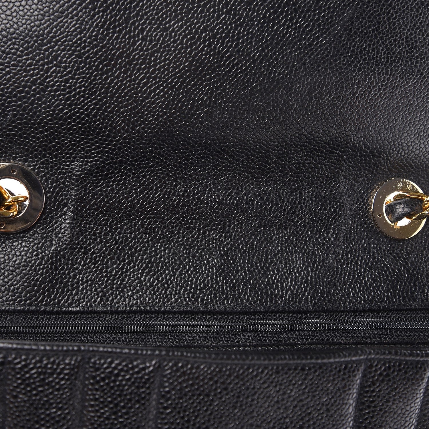 Chanel Caviar Vertical Quilted Jumbo Flap Black 9 of 15
